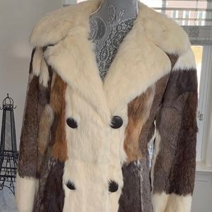 Custom Vintage Rabbit Fur Coat